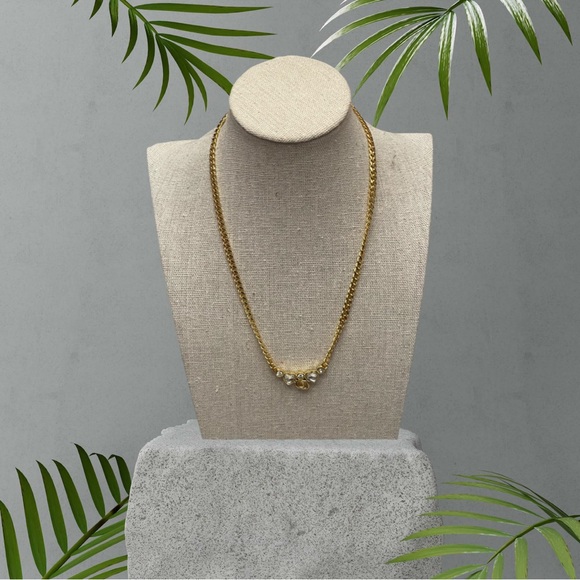 CHRISTIAN DIOR CD Heart Vintage Necklace - Picture 2 of 8